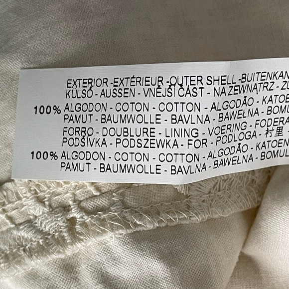 2/$30 ZARA Formal Wedding Guipure Lace Dress XS Cream Cutout Back Lined #7136 - Picture 14 of 16